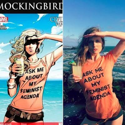 The author dressed as Mockingbird