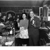 Helen behind the bar at the Sunflower Inn.