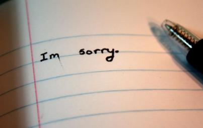 Everyone's gotta say sorry sometimes. (Image Credit: Flickr / The Wandering Faun)