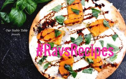 #RavsRecipes: Persimmon Burrata Flatbread