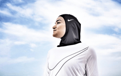 Nike's Pro Hijab is designed with female Muslim athletes in mind. (Image Credit: Instagram/manirostom)