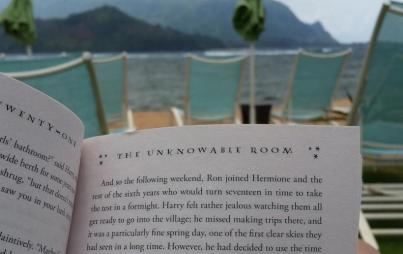 Reading in paradise. Image: Jody Amable.