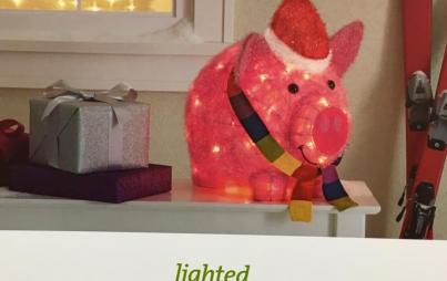 Tinsel Pig. Make your holiday dreams come true.