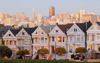 How did this family afford a San Francisco Painted Lady? HOW? (Credit: Wikimedia Commons)