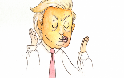 Image of Donald Trump by Mariah Sharp @MightyMooseArt