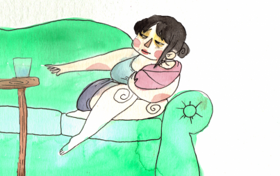 Postpartum Self-Care (image credit: Mariah Aro Sharp @mightymooseart)