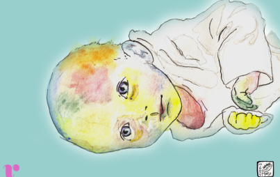 Rainbow Baby Franklin by Mariah Aro Sharp @mightymooseart