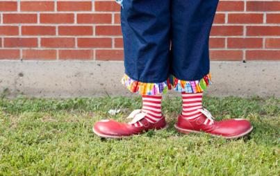 The least threatening clown image that stock photos had to offer.