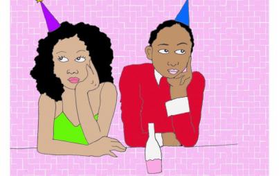 Last year the office party was held on the MLK weekend, meaning they expected everyone to stay home over the break in order to attend. (Artwork: Tess Emily Rodriguez)