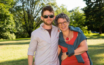 Photo of Amy and Spencer, courtesy of Amy Roost.